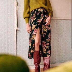 Sezane Floral Skirt NWT